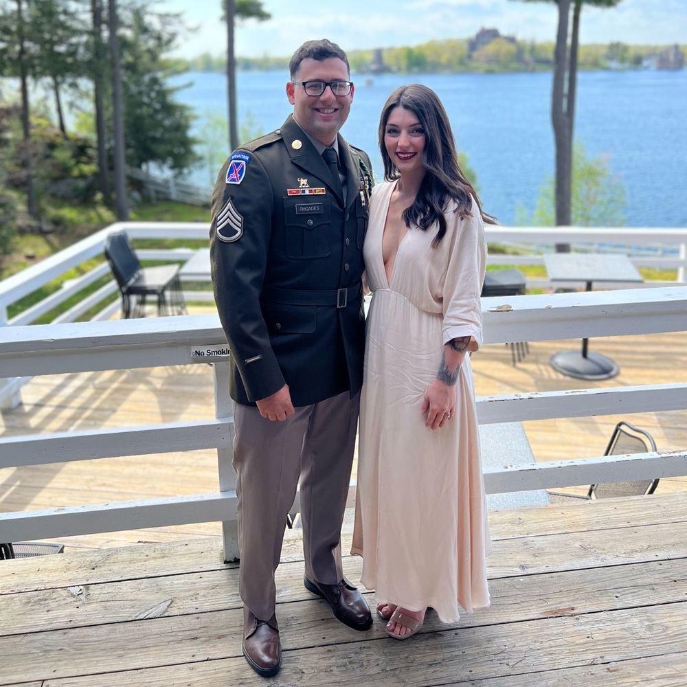 Cream Colored Petal & Pup Formal Dress, Wedding Guest, Military Ball, Cocktail